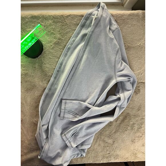 Ivivva by Lululemon Girls Gray Wrap Cardigan Sweater Size 12 Casual - Picture 6 of 7